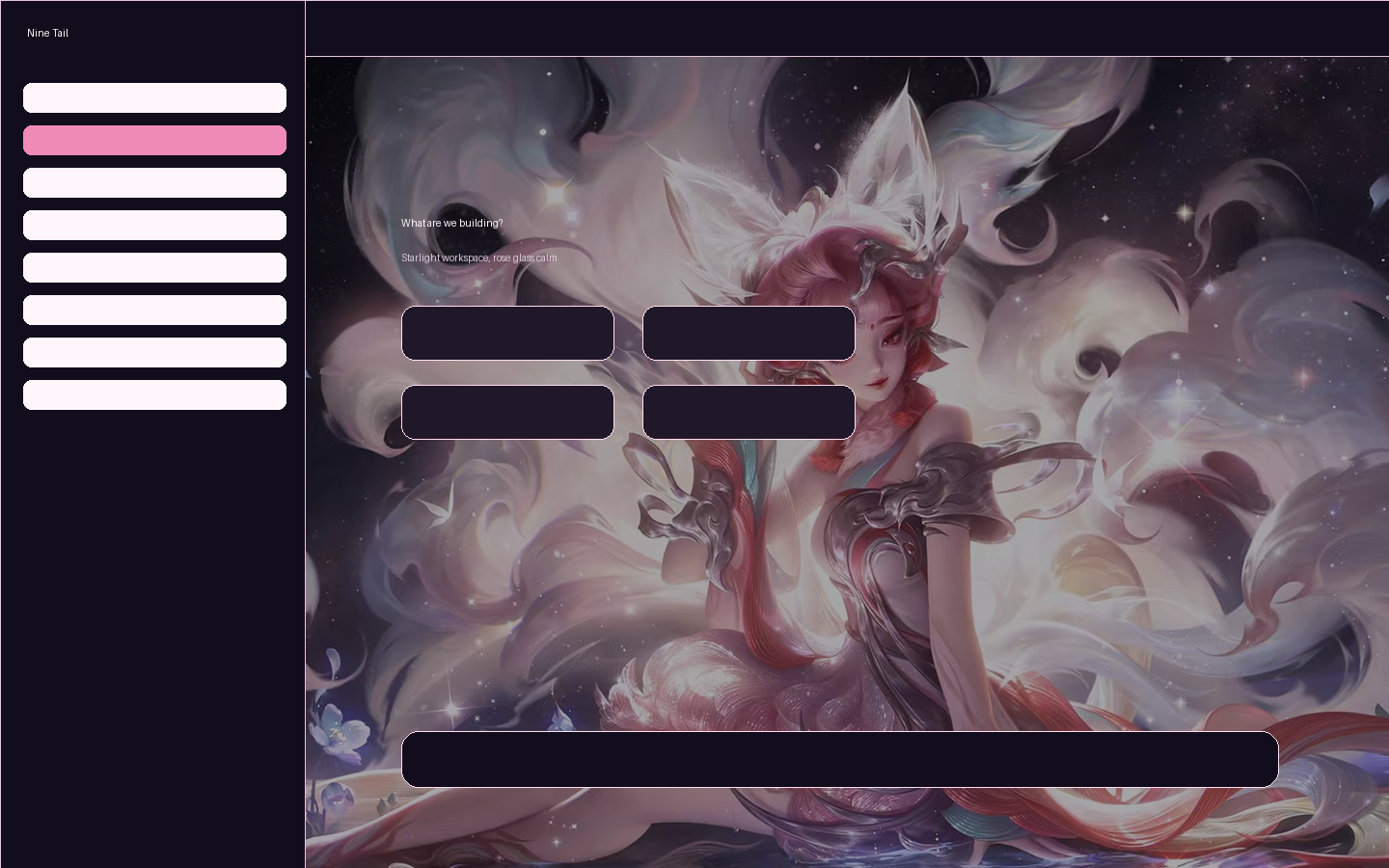 Nine Tail Starlight Codex theme preview