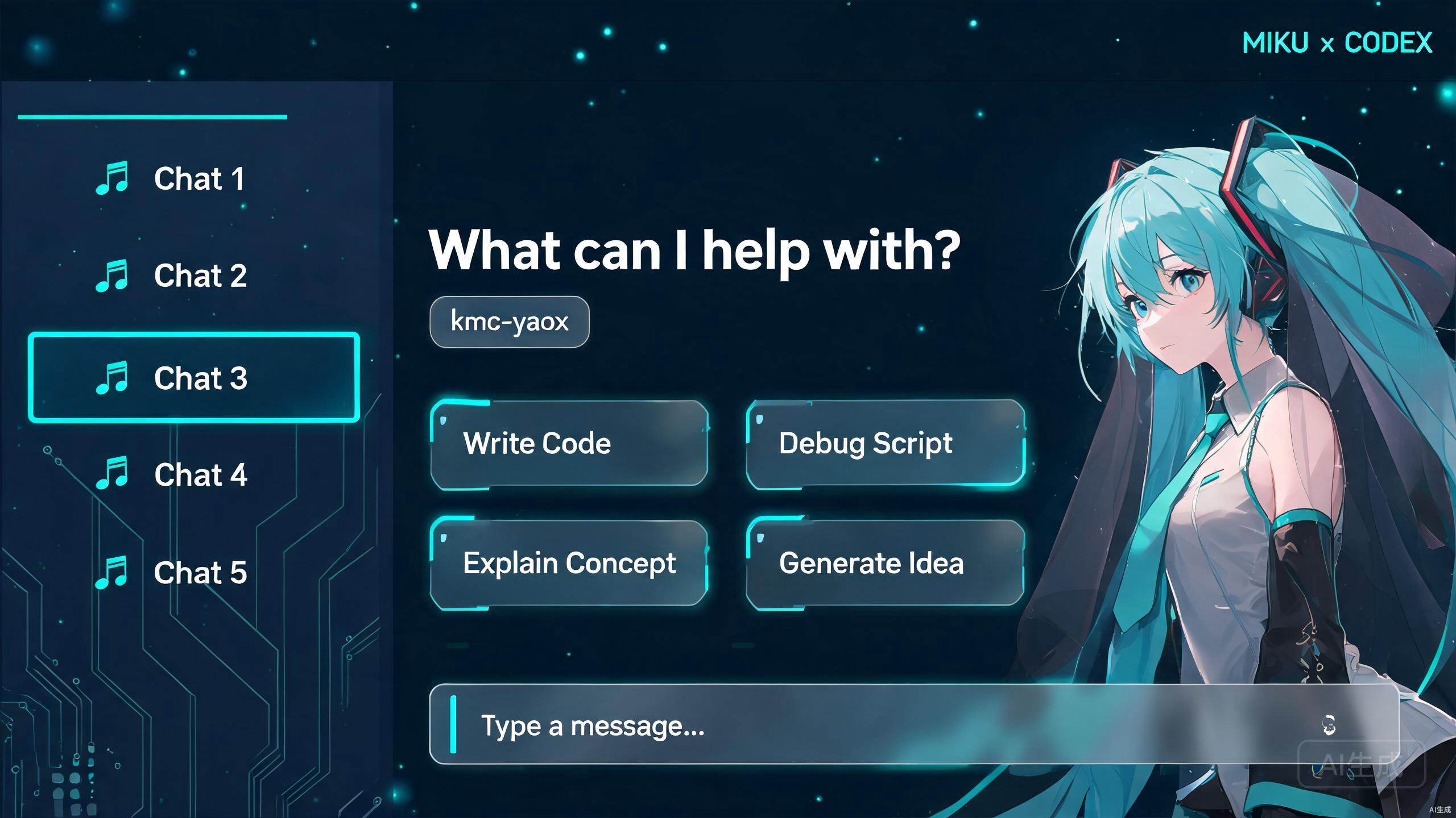 Miku Codex Codex theme preview